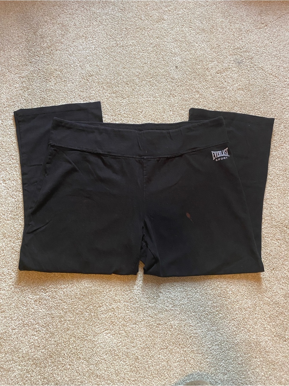 Everlast Cotton Black Crop Yoga Pants